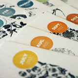 2012 Letterpress calendar - MR CUP