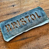 Copper stencil : BRISTOL