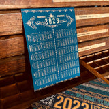 2023 LETTERPRESS CALENDAR - Copper edition
