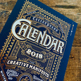 2018 letterpress calendar deluxe cover - Artist's proof