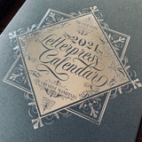 2021 LETTERPRESS CALENDAR - STANDARD edition