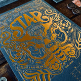 2021 letterpress calendar Artist's proof 11 - hot foil