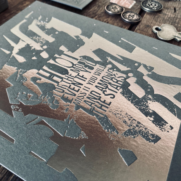 2021 letterpress calendar Artist's proof 07 - hot foil