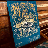 2023 LETTERPRESS CALENDAR - Copper edition