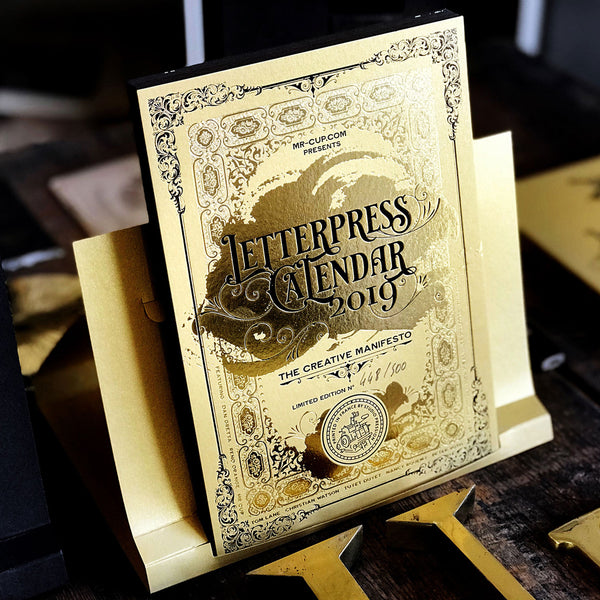 2019 LETTERPRESS CALENDAR - DELUXE edition - MR CUP